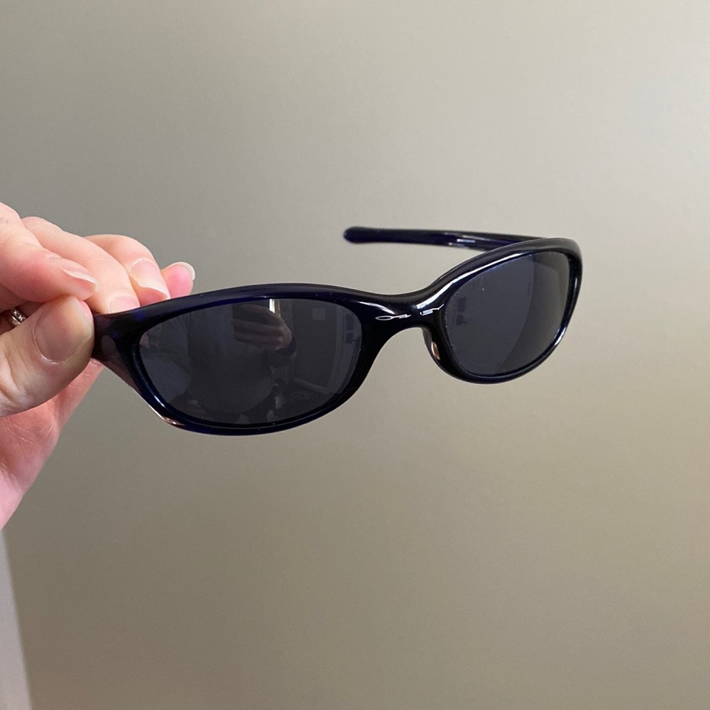 Blue Oakley Sunglasses